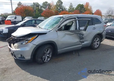 2015 Toyota Highlander Xle V6 from USA, damaged, VIN 5TDJKRFH2FS191443